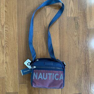 Nautica Crossbody  Bag Nay w/ Red in front pocket Lightweight